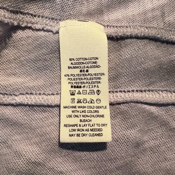 Free People Top Paradise Tee Oversized Ombre Lilac Tie Dye Boho Grunge Slouchy - Picture 5 of 5